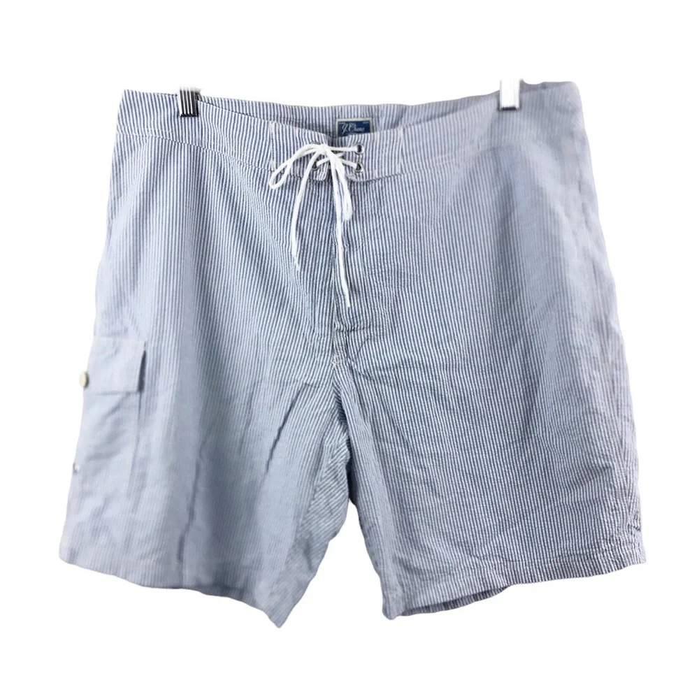 J.Crew Seersucker Swim Trunks